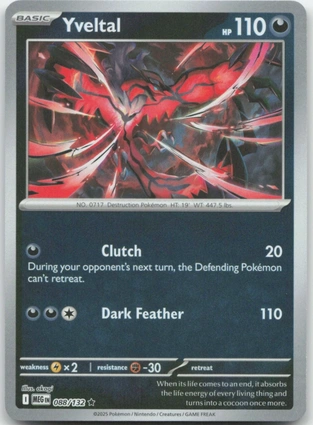 Yveltal 088/132 Mega Evolution