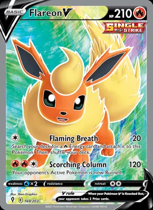 Flareon V 169/203 Evolving Skies