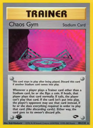 Chaos Gym 102/132 Gym Challenge 1st Edition