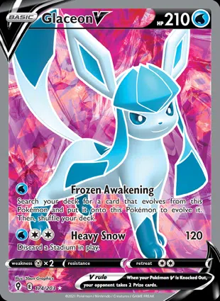 Glaceon V 174/203 Evolving Skies