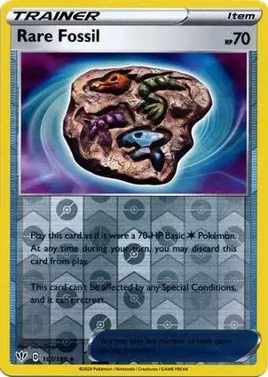 Rare Fossil 167/189 Darkness Ablaze
