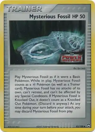 Mysterious Fossil 85/108 EX Power Keepers