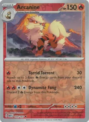 Arcanine 059/165 Scarlet & Violet 151
