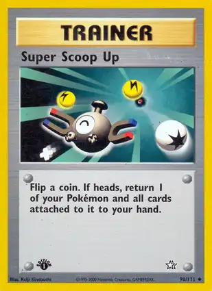 Super Scoop Up 98/111 Neo Genesis 1st Edition