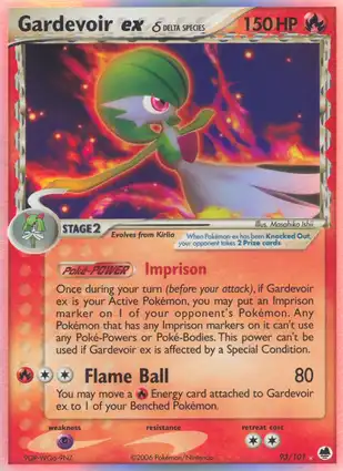 Gardevoir ex 93/101 EX Dragon Frontiers