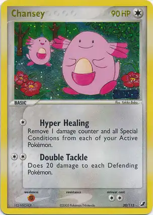 Chansey 20/115 EX Unseen Forces