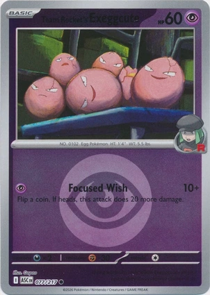 Team Rocket's Exeggcute 077/217 Ascended Heroes