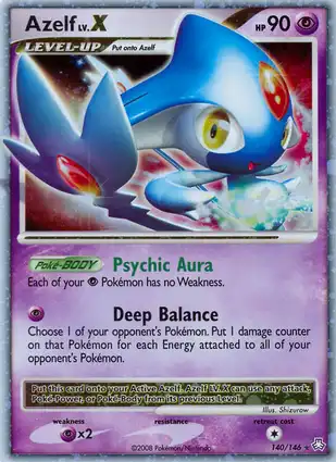 Azelf LV.X 140/146 Legends Awakened