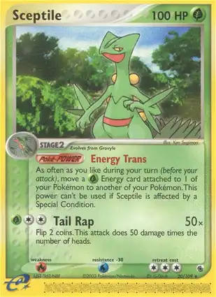 Sceptile 20/109 EX Ruby & Sapphire