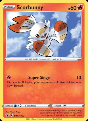 Scorbunny SWSH002 Sword & Shield Promos
