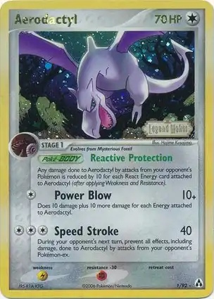 Aerodactyl 1/92 EX Legend Maker