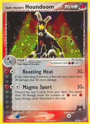 Team Magma's Houndoom 10/95 EX Team Magma vs Team Aqua