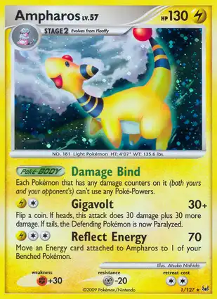 Ampharos 1/127 Platinum