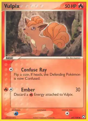 Vulpix 69/108 EX Power Keepers