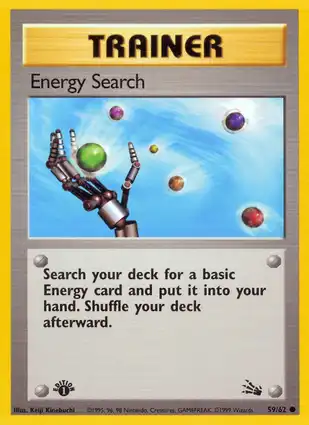 Energy Search 59/62 Fossil 1st Edition