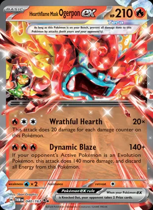 Hearthflame Mask Ogerpon ex 040/167 Twilight Masquerade