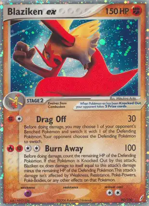 Blaziken ex 90/100 EX Crystal Guardians