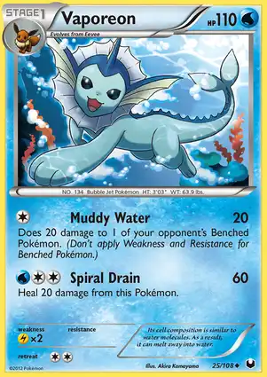 Vaporeon 25/108 Dark Explorers