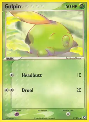 Gulpin 51/106 EX Emerald