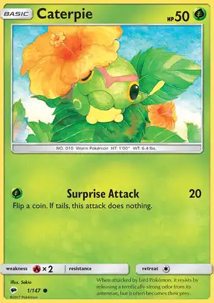 Caterpie 1/147 Burning Shadows