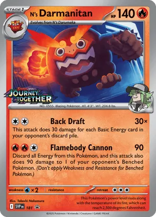 N's Darmanitan 181 Scarlet & Violet Promos