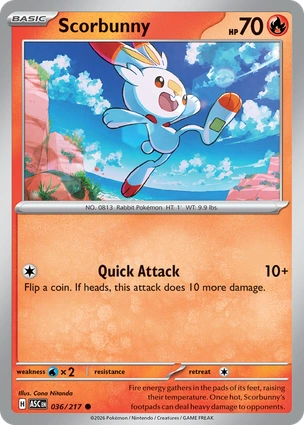 Scorbunny 036/217 Ascended Heroes