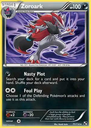 Zoroark 71/114 Black & White