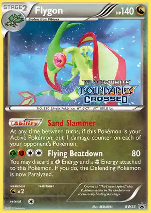 Flygon BW53 Black & White Promos