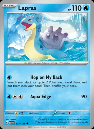 Lapras 131/165 Scarlet & Violet 151
