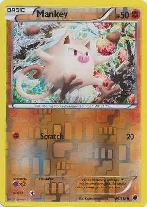 Mankey 59/116 Plasma Freeze