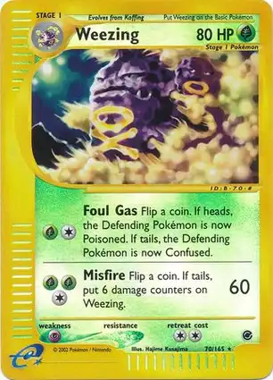 Weezing 70/165 Expedition Base Set