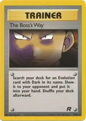 The Boss's Way 73/82 Team Rocket
