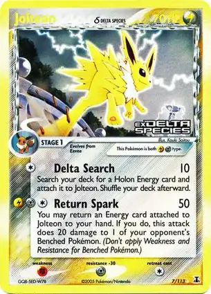 Jolteon 7/113 EX Delta Species