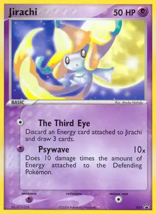 Jirachi 021 EX Nintendo Promos