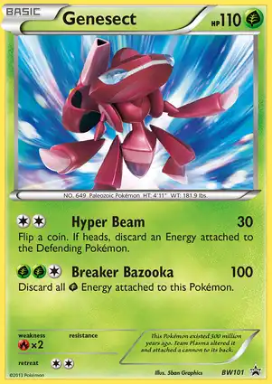 Genesect BW101 Black & White Promos