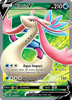 Milotic V 179/192 Rebel Clash