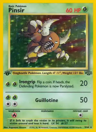 Pinsir 9/64 Jungle 1st Edition