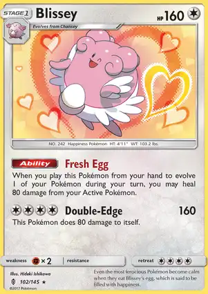 Blissey 102/145 Guardians Rising