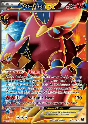 Volcanion-EX 107/114 Steam Siege