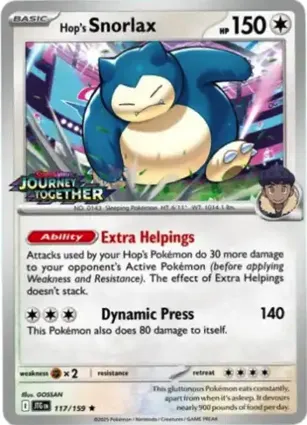 Hop's Snorlax 117/159 Journey Together