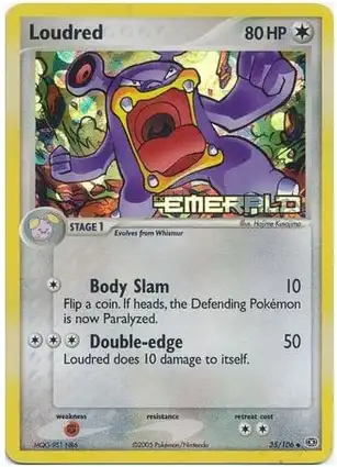 Loudred 35/106 EX Emerald