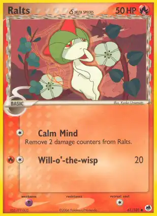 Ralts 61/101 EX Dragon Frontiers