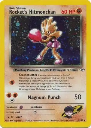 Rocket's Hitmonchan 11/132 Gym Heroes
