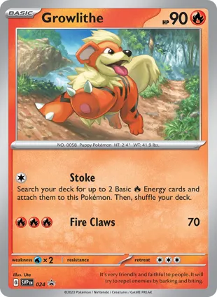 Growlithe 024 Scarlet & Violet Promos