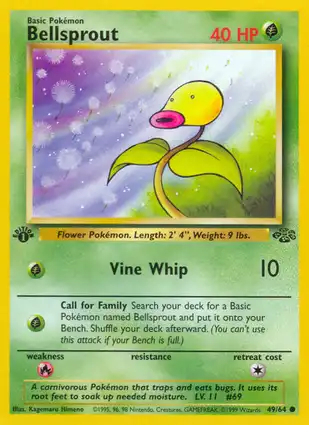 Bellsprout 49/64 Jungle 1st Edition