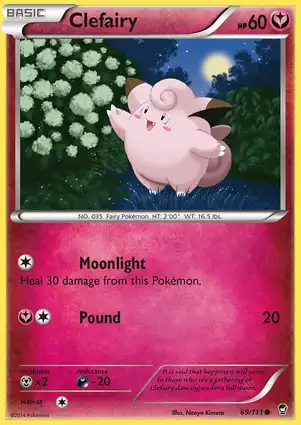 Clefairy 69/111 Furious Fists