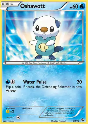 Oshawott BW03 Black & White Promos