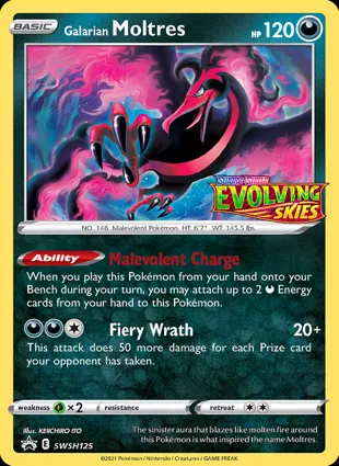 Galarian Moltres SWSH125 Sword & Shield Promos