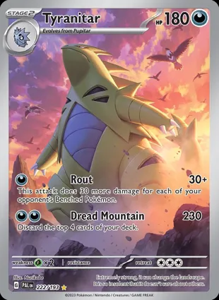 Tyranitar 222/193 Paldea Evolved