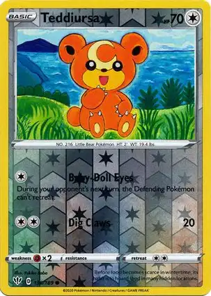 Teddiursa 138/189 Darkness Ablaze